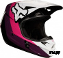 Мотошлем Fox V1 Halyn Helmet Black/Pink