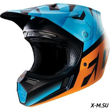 Мотошлем Fox V3 Shiv Helmet Aqua Мотошлем Fox V3 Shiv Helmet Aqua