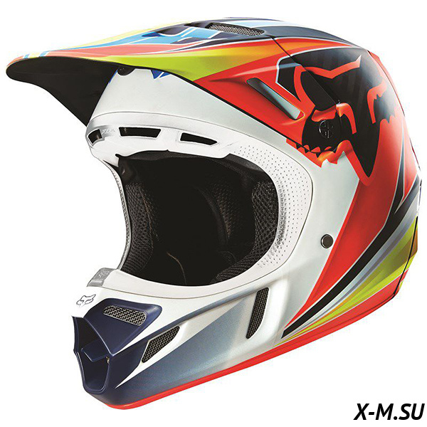 Мотошлем Fox V4 Race Helmet Blue/Red