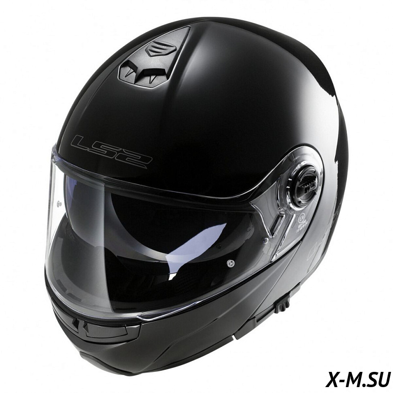 Мотошлем LS2 FF325 STROBE SNOW Solid черный Мотошлем LS2 FF325 STROBE SNOW Solid черный