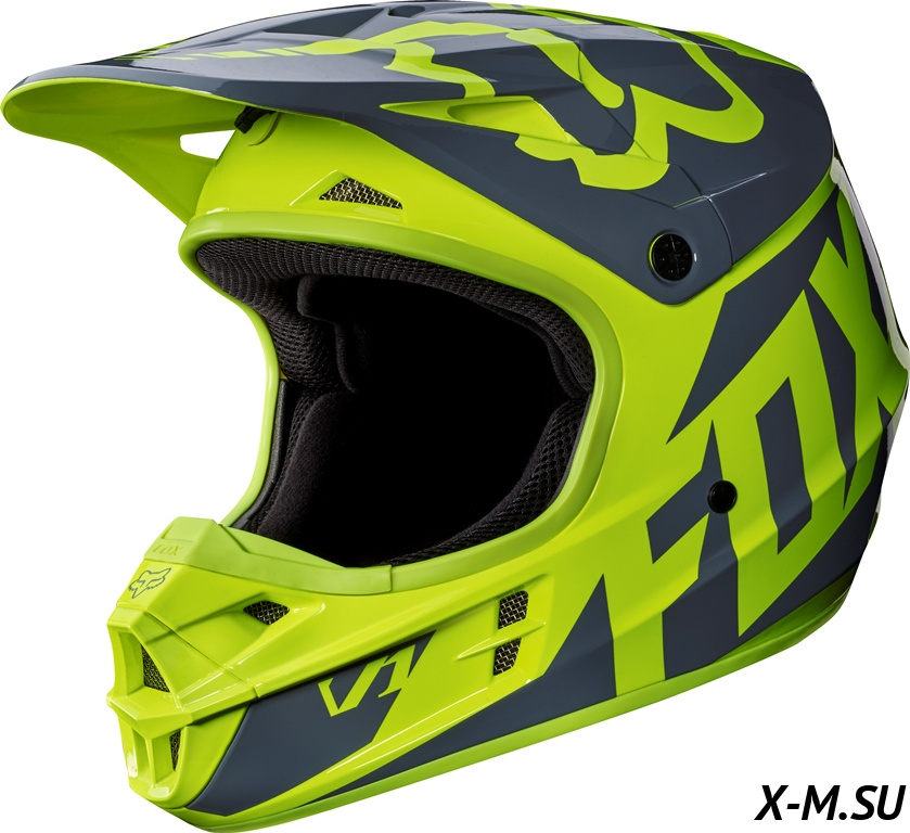 Мотошлем Fox V1 Race Helmet Yellow Мотошлем Fox V1 Race Helmet Yellow