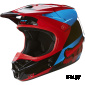Мотошлем Fox V1 Mako Helmet Blue/Red