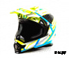 Шлем мото HIZER B6196 #1 yellow