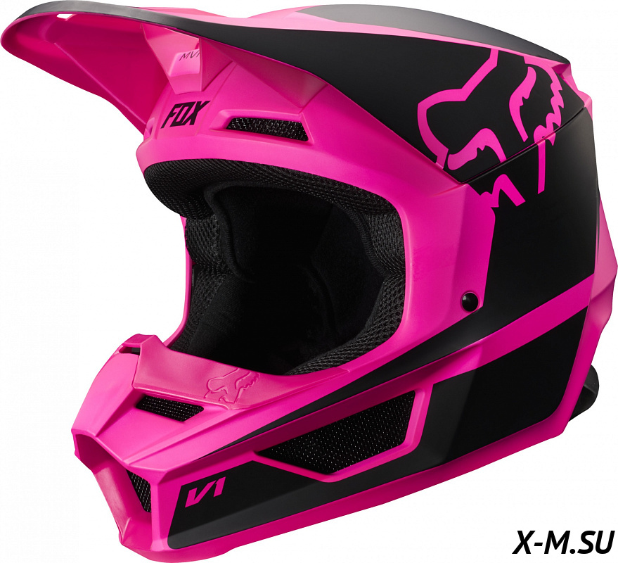Мотошлем Fox V1 Przm Helmet Black/Pink