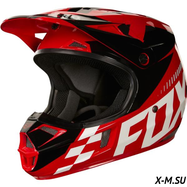 Мотошлем Fox V1 Sayak Helmet Red Мотошлем Fox V1 Sayak Helmet Red