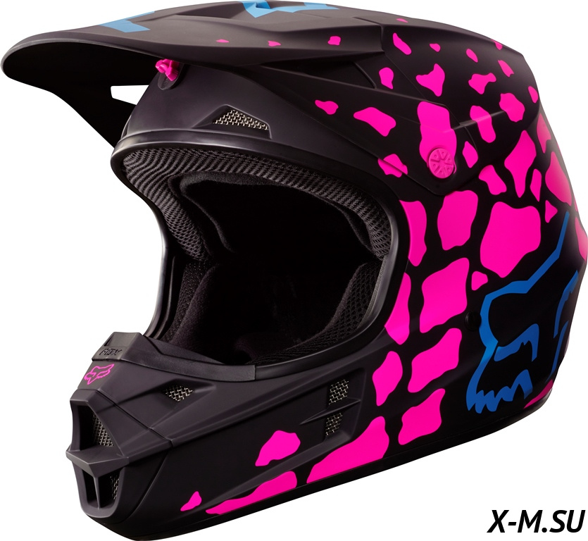 Мотошлем Fox V1 Grav Helmet Black/Pink Мотошлем Fox V1 Grav Helmet Black/Pink