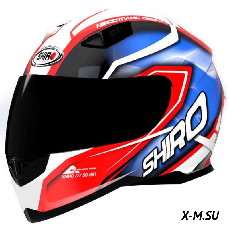 Шлем SHIRO SH881 MOTEGI Red/Blue Шлем SHIRO SH881 MOTEGI Red/Blue