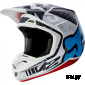 Мотошлем Fox V2 Nirv Helmet Red/White