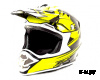 Шлем мото HIZER B6195 #2 black/yellow