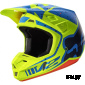 Мотошлем Fox V2 Nirv Helmet Yellow/Blue