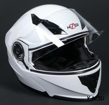 Шлем мото HIZER 627 white